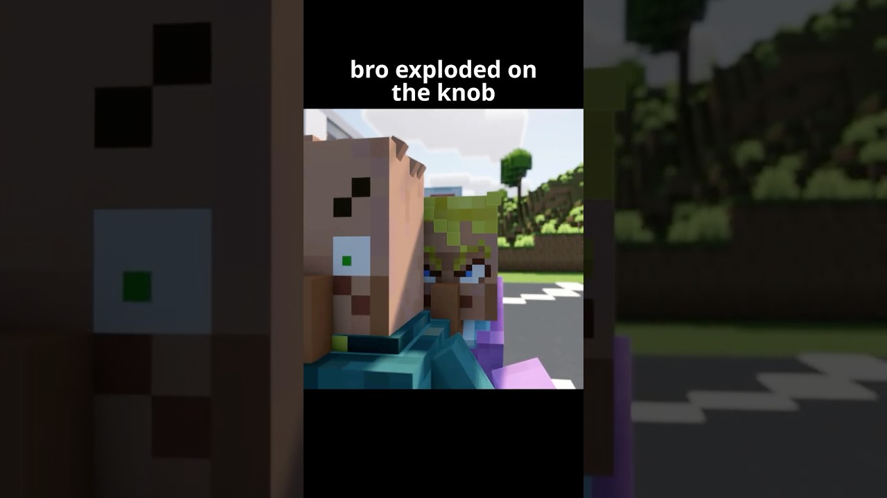 bro exploded on the knob #minecraft #minecraftmeme