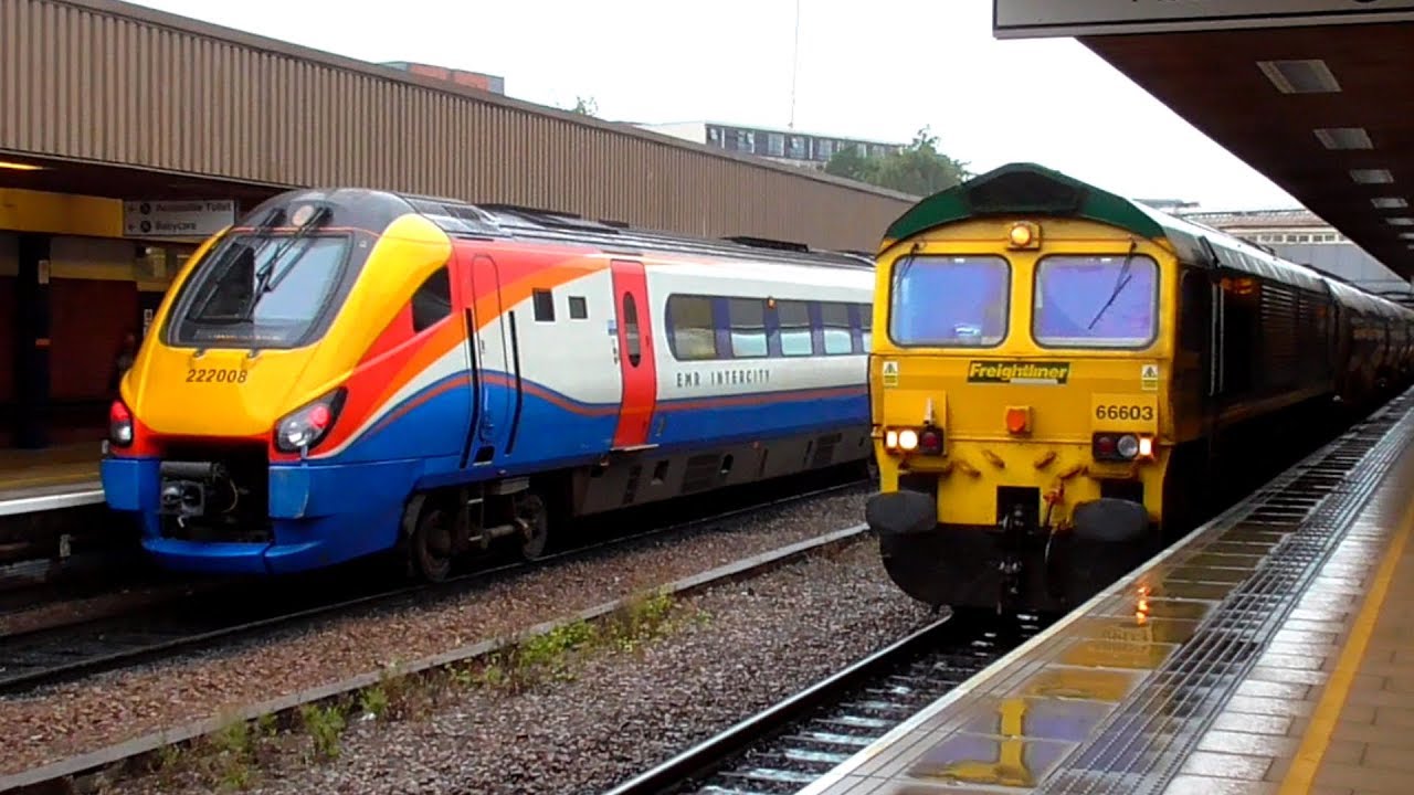 Trains at Leicester, MML - 16/08/19