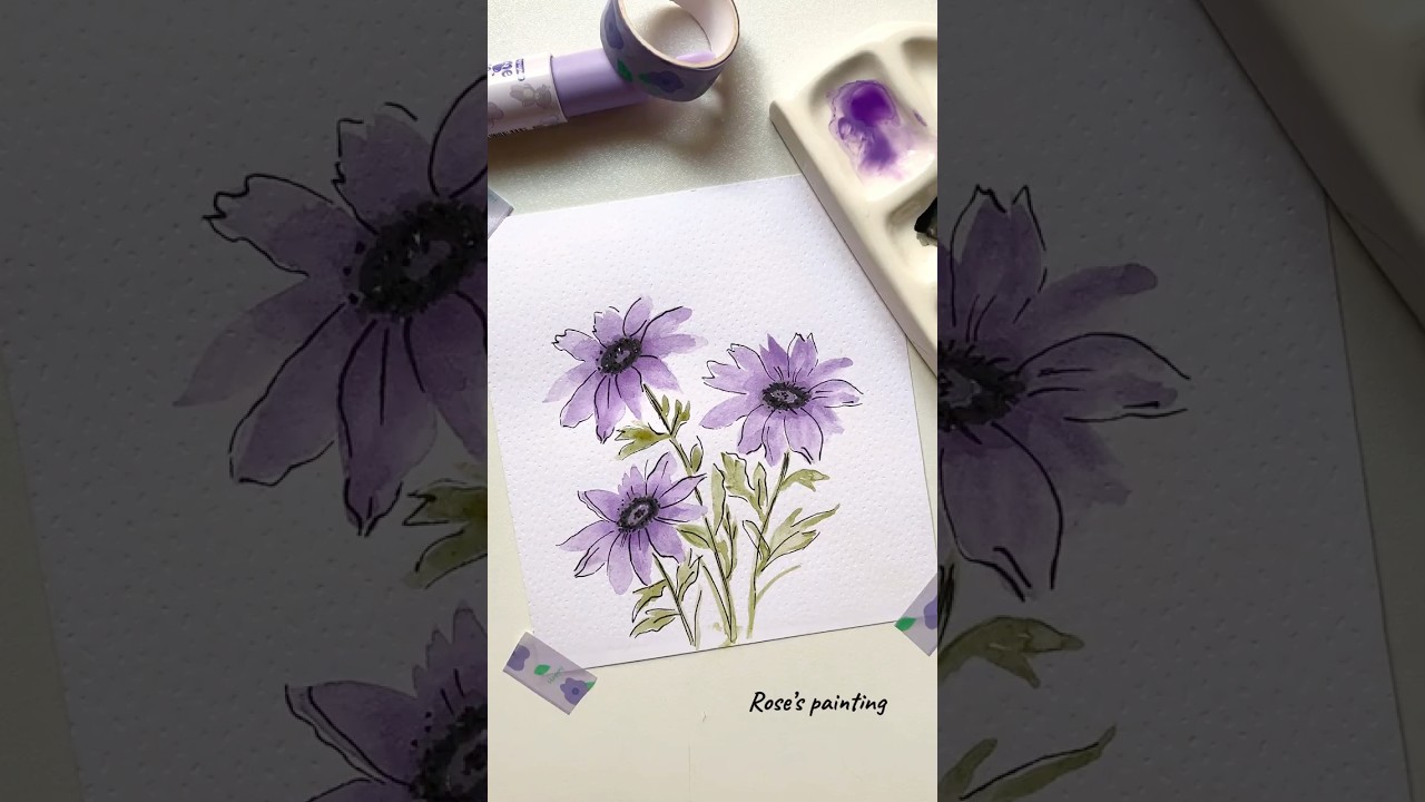 Relaxing Purple Flowers 🎨