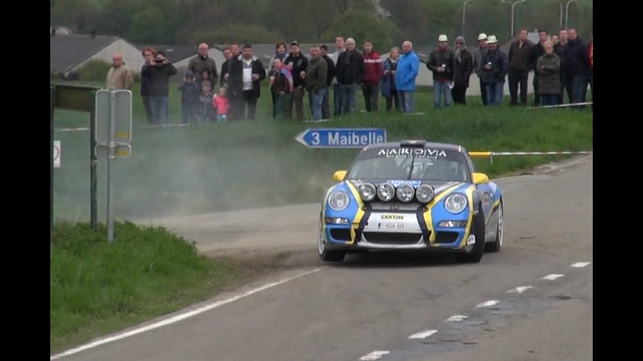 Porsche 911 GT3 RS Rally - Rally de Wallonie 2015 - Drift and Sound