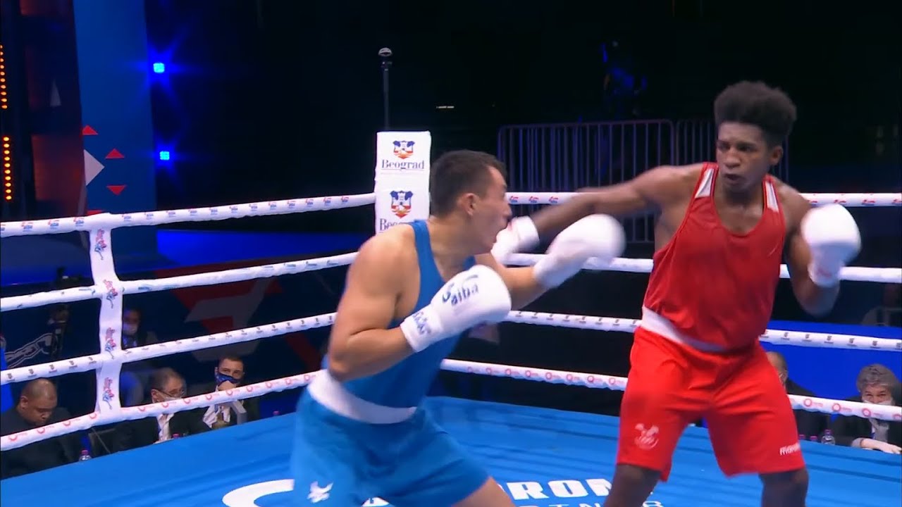 Day 5 (92kg) CASTILLO TORRES Julio (ECU) vs  YRYSBEK Rustam (KGZ) | AIBA WCHs 2021
