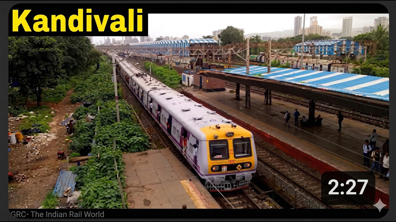 Old Retro EMU In Bombardier Avtaar Meets Original Bombardier | Kandivali | Mumbai local train