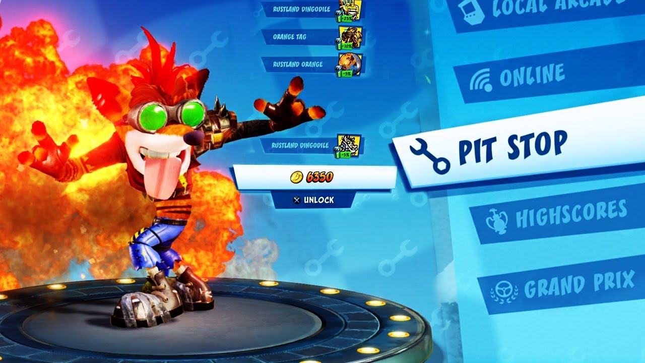 CTR: Nitro-Fueled - Pit Stop RUSTLAND GRAND PRIX | Buying Everything
