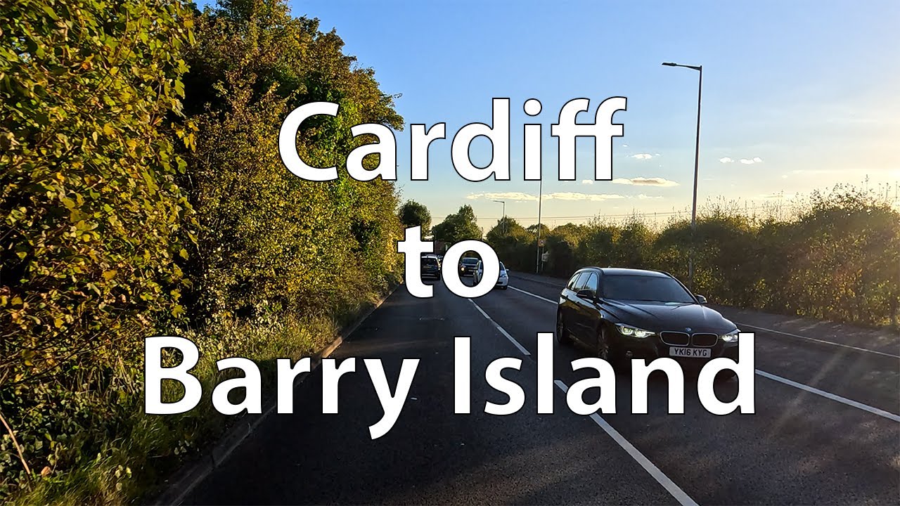 [4K] Driving from Cardiff to Barry Island (UK)