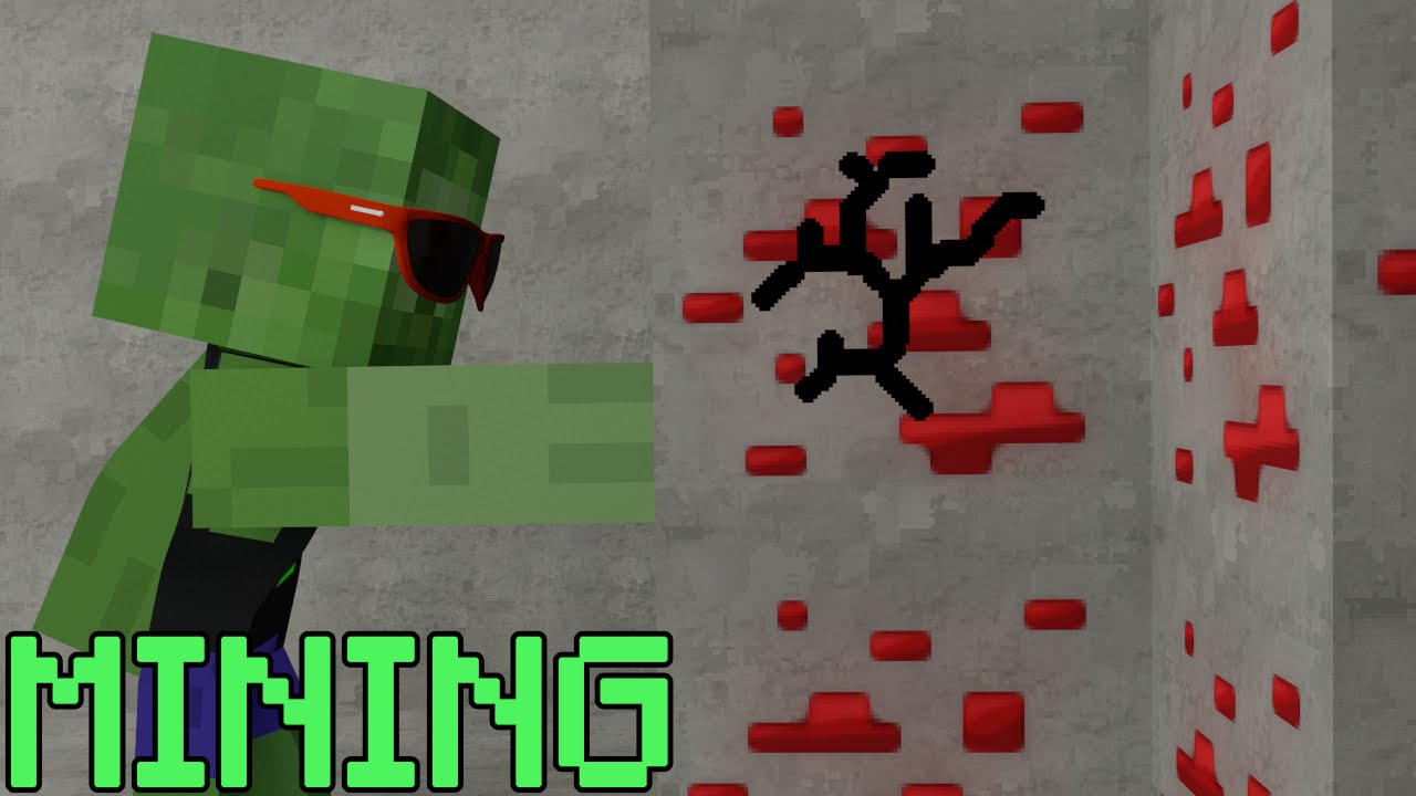 Monster School: Mining - Minecraft Animation