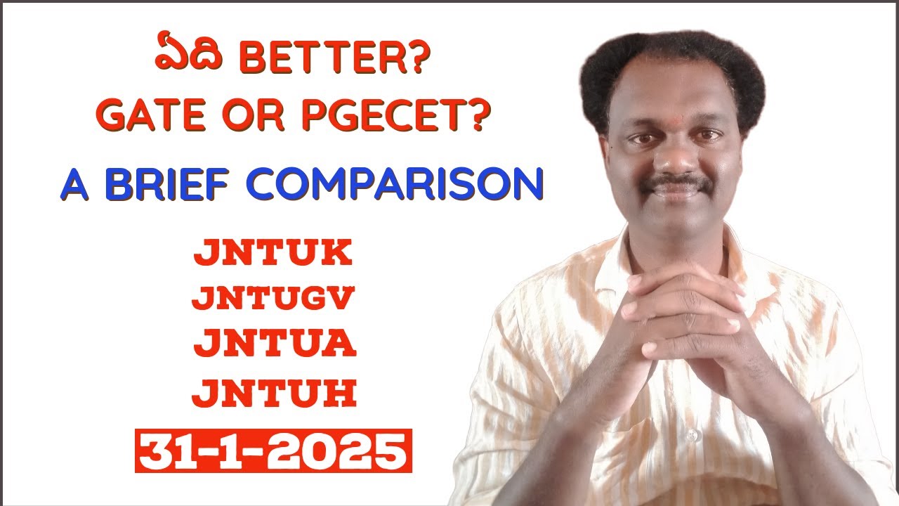 ఏది BETTER?GATE OR PGECET?