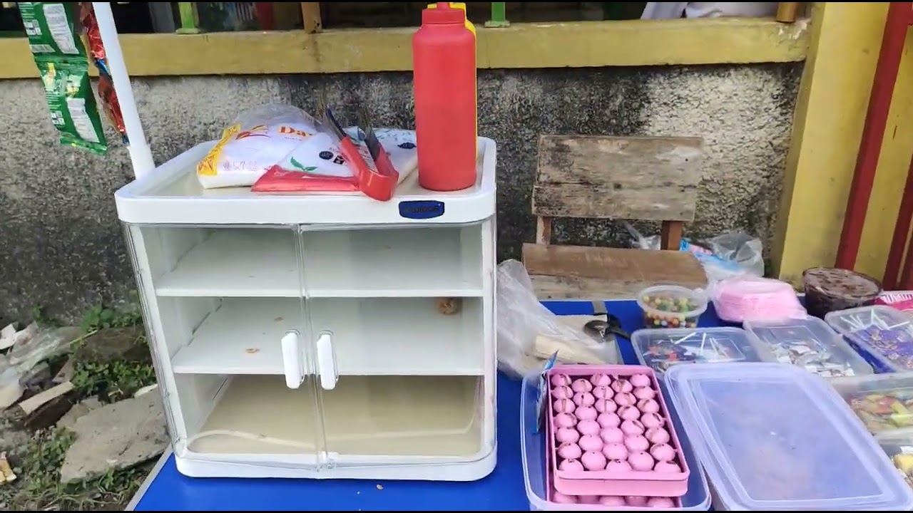 Jualan chiken kempol,jelly ball,makanan dan es tea jus dll,