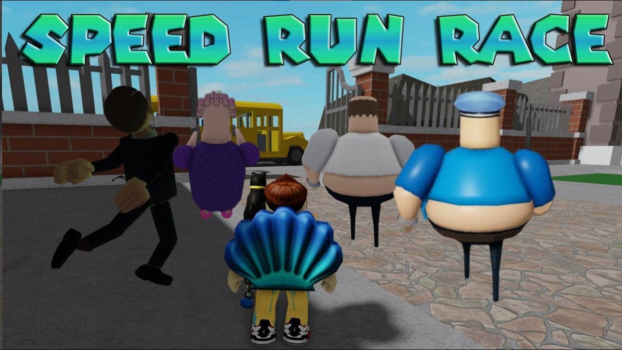 SPEED RUN RACE How will win Mr Funny, Mr Pickle, Grumpy Gran or Barry? 4 in 1