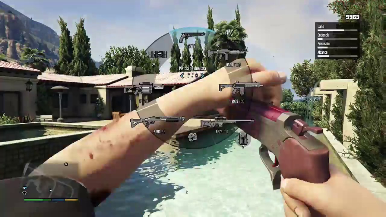 TODAS las ARMAS de GTA 5 en PRIMERA PERSONA