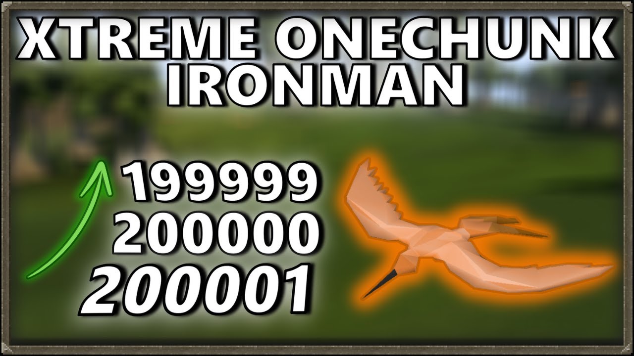 Я поймал более 200 000 птиц ради этого... | Xtreme OneChunk Ironman #1