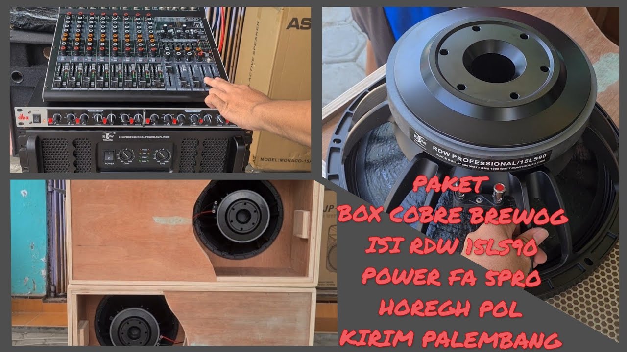 PAKET BOX COBRE BREWOG ISI RDW 15LS90,POWER RDW FA 5 PRO,MIXER GALAXY 8 PRO, CROSSOVER DBX 224XL SUB
