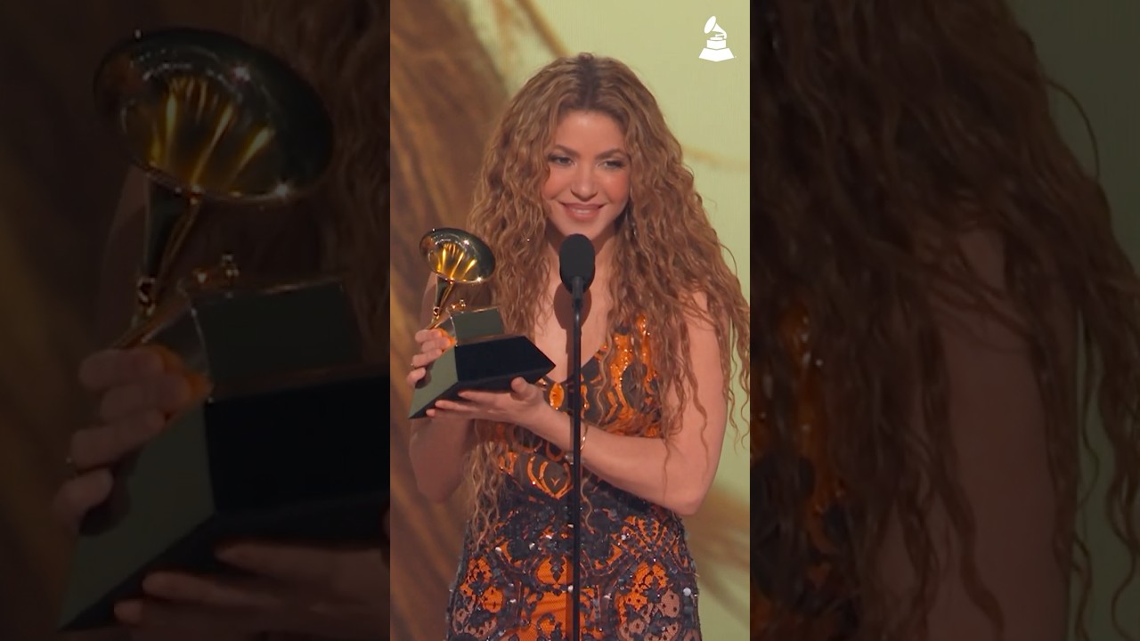 SHAKIRA Wins BEST LATIN POP ALBUM | 2025 GRAMMYs Acceptance Speech
