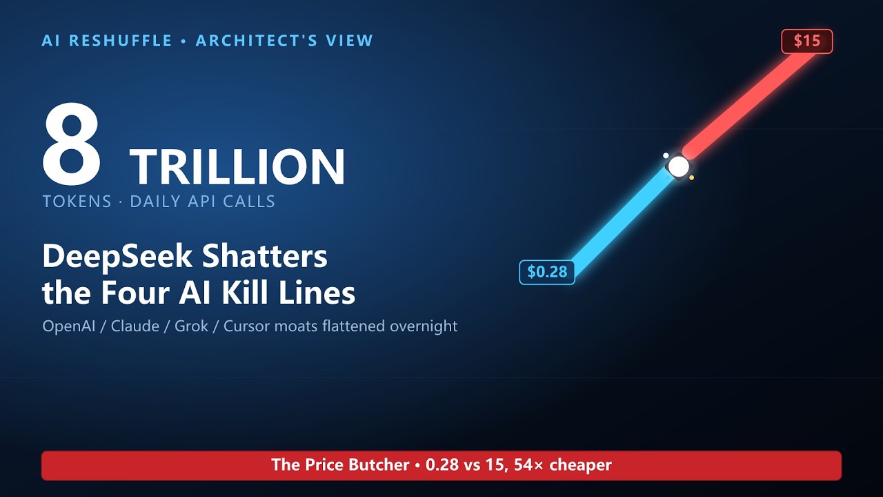 DeepSeek Shatters the AI Kill Line: 8 Trillion Tokens at 1/54 the Price