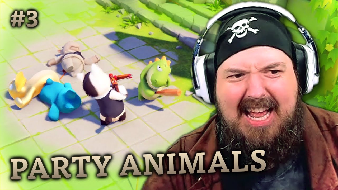 Don't Get Caught In The Deadly Gas! 💀 Party Animals Gameplay #3 💀 Ft. CletusBueford and CrReaM