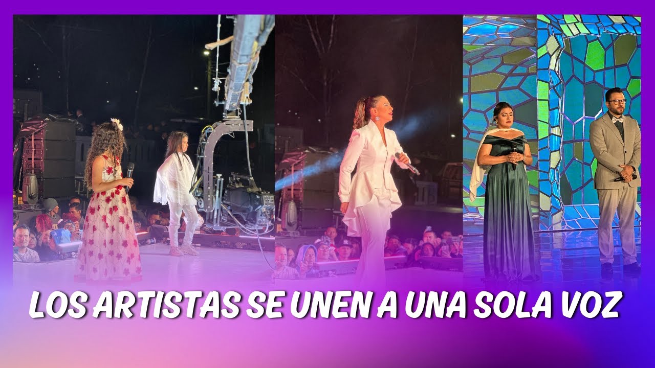 Todos los artistas se unen a una sola voz para cantarle a la Virgen de Suyapa