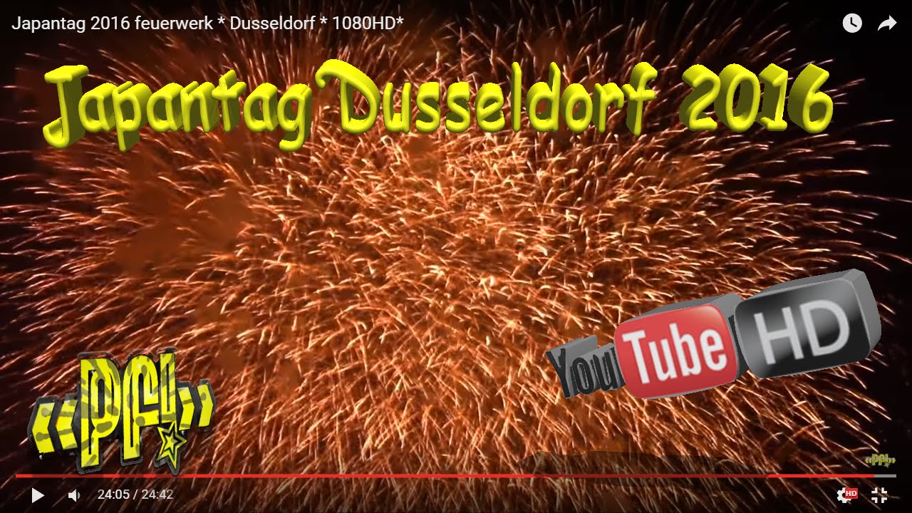Japantag 2016 feuerwerk * Dusseldorf * 1080HD** 日本語 花火大会*