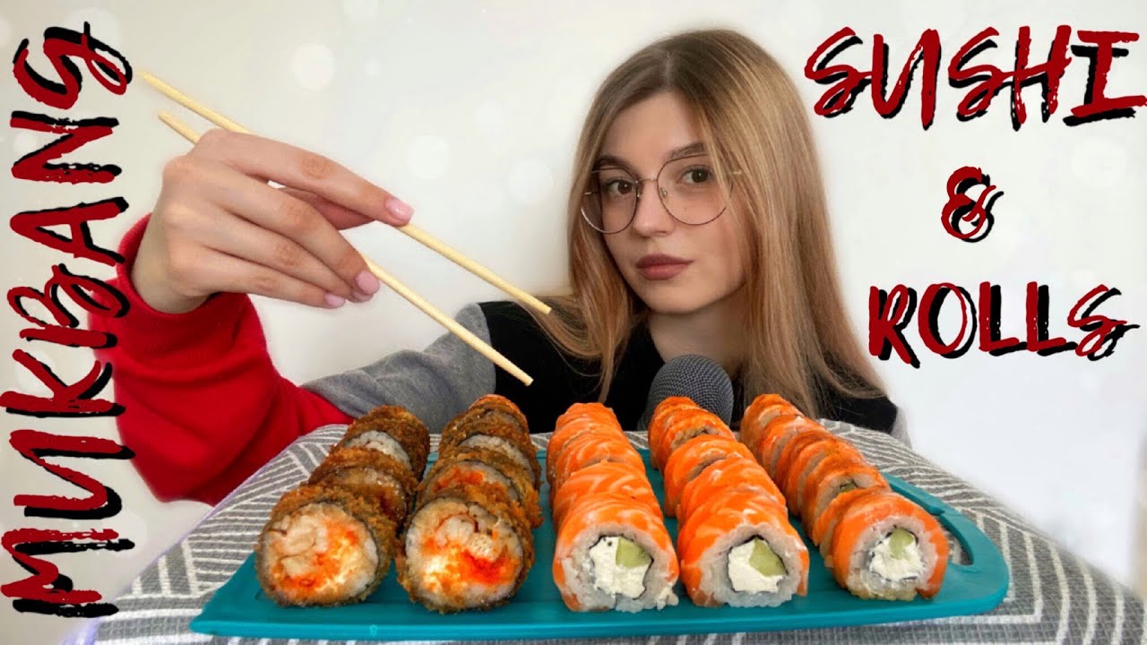 MUKBANG SUSHI&ROLLS | МУКБАНГО-ОБЗОР: СУШИ И РОЛЛЫ | ОТВЕЧАЮ НА ВАШИ ВОПРОСЫ