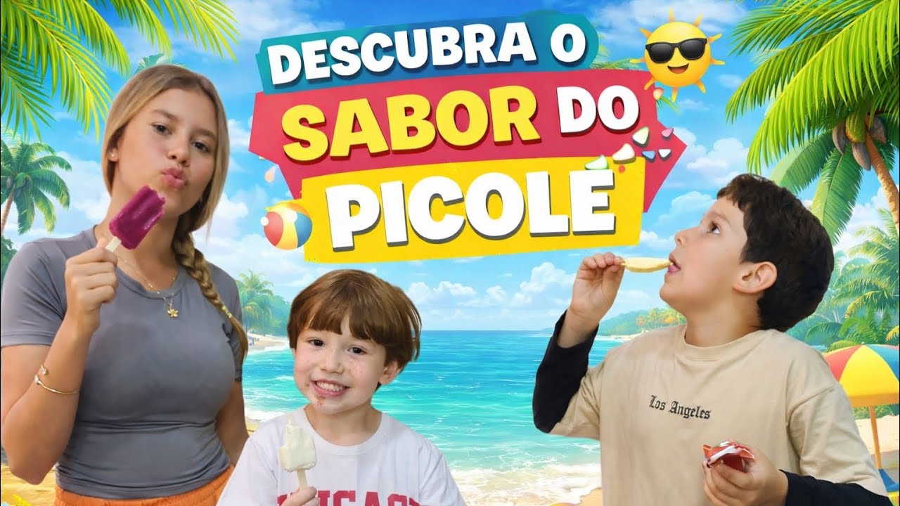 Descubra o sabor do picolé com Bruninho e seus irmãos! 