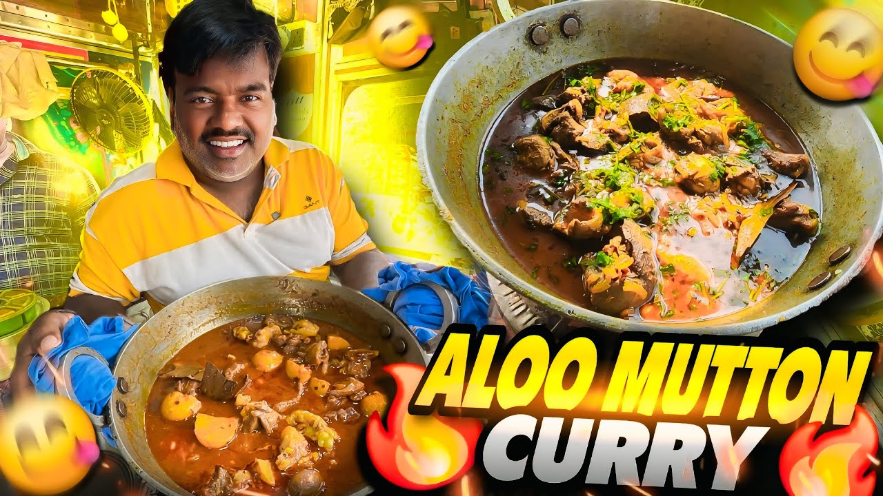Aaj First Time Banaya Aloo Mutton Curry 😋 || Cooking with Indian truck driver || #vlog