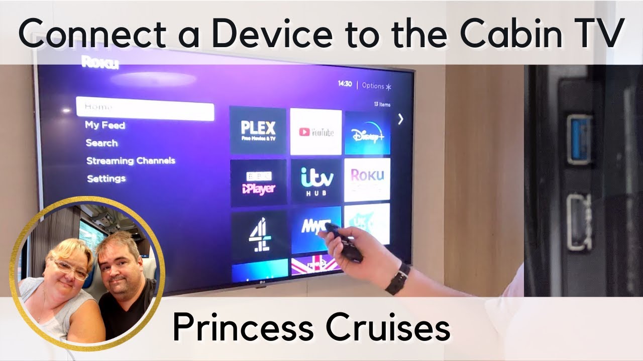 Princess Cruises - Connect Your Own HDMI Device to the Stateroom TV (Roku, Computer, DVD Player etc)