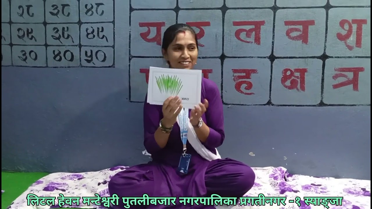 व्यञ्जन वर्ण / क देखि ठ सम्म /लिटल हेवन मन्टेश्वरी पुतलीबजार नगरपालिका प्रगतीनगर -१ स्याङ्जा