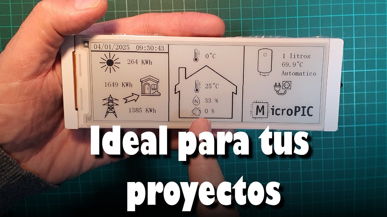 Crea un Wall Panel con esta Pantalla E-Paper y Home Assistant