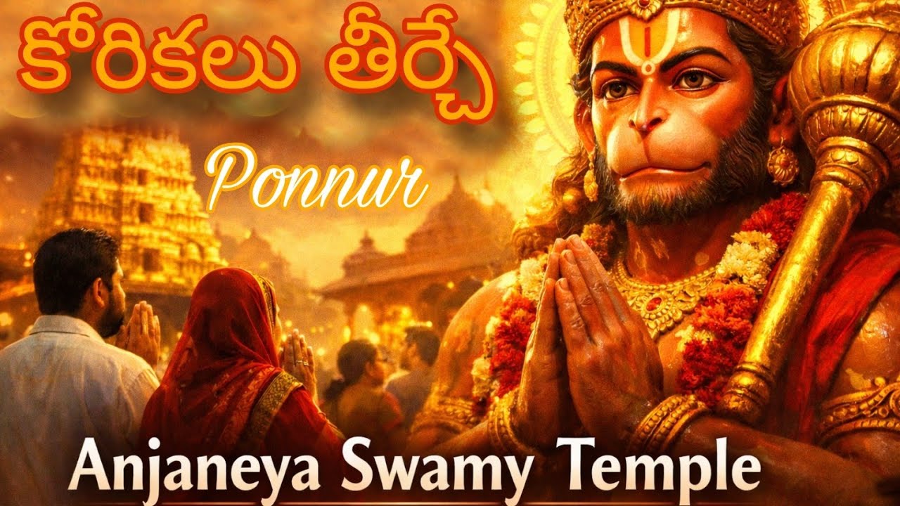 Ponnur anjaneya swamy temple #trending #ponnur #temple #pallavimuchatlu #andhrapradesh #vlogger