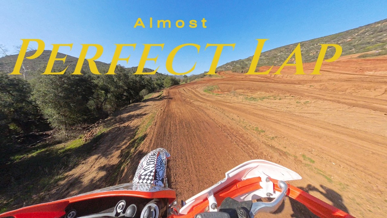Hitting every jump in one (almost) perfect lap at the track