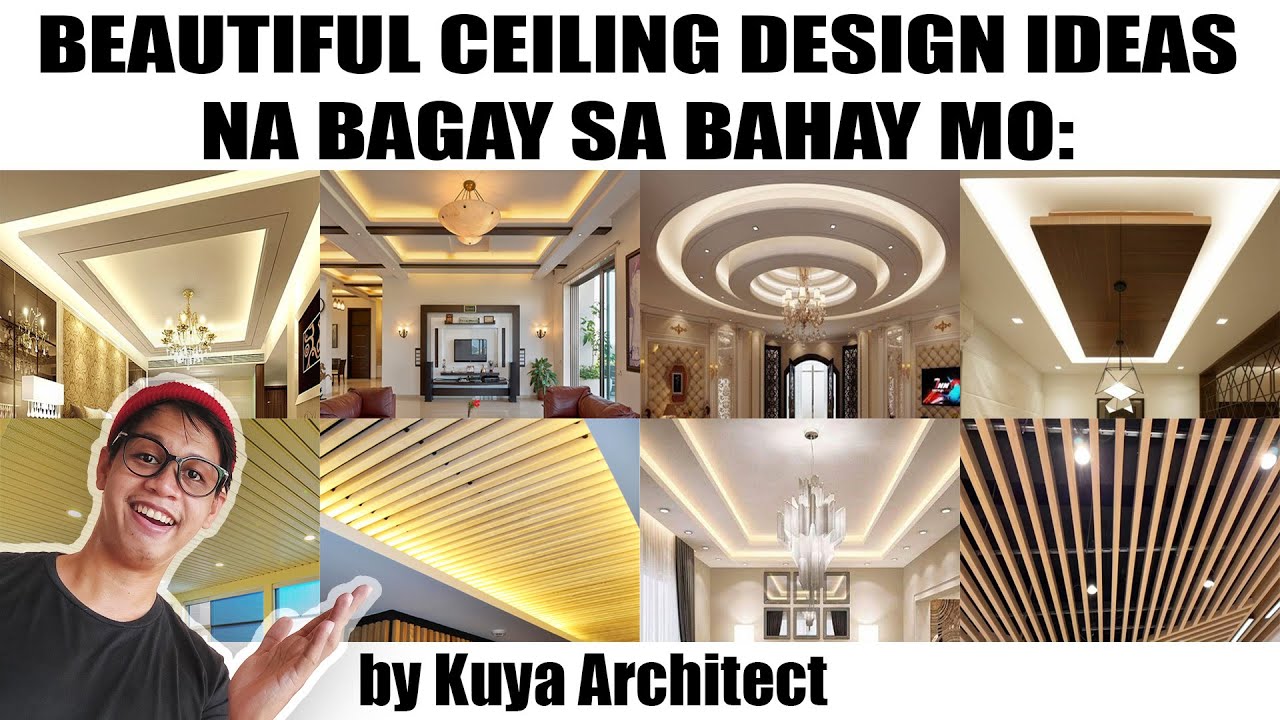 BEAUTIFUL CEILING DESIGNS NA BAGAY SA BAHAY MO.  by Kuya Architect. Kisame designs vlog.