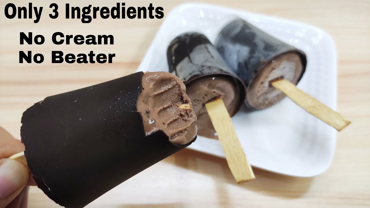 Chocolaty Choco Bar in Lock-Down Only 3 Ingredients Without Cream, Beater | चॉकोबार बनाए बिना मशीन |