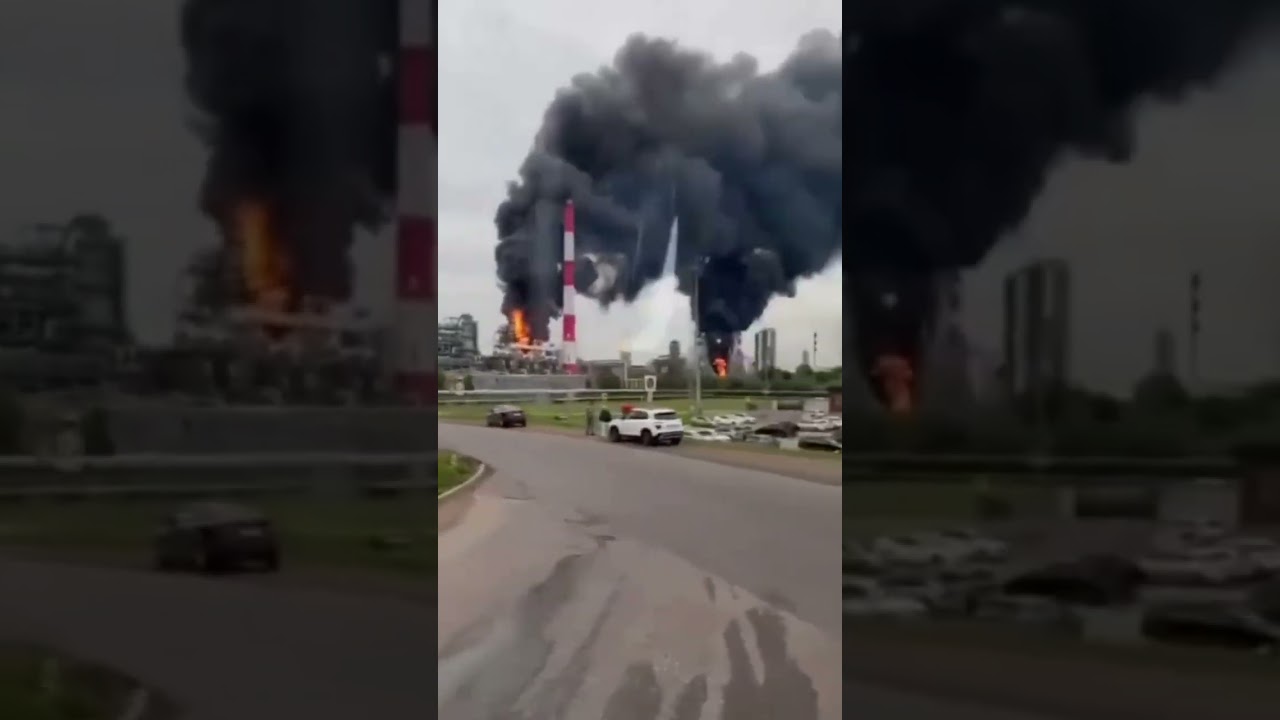 Нижнекамский НПЗ после визита добрых дронов