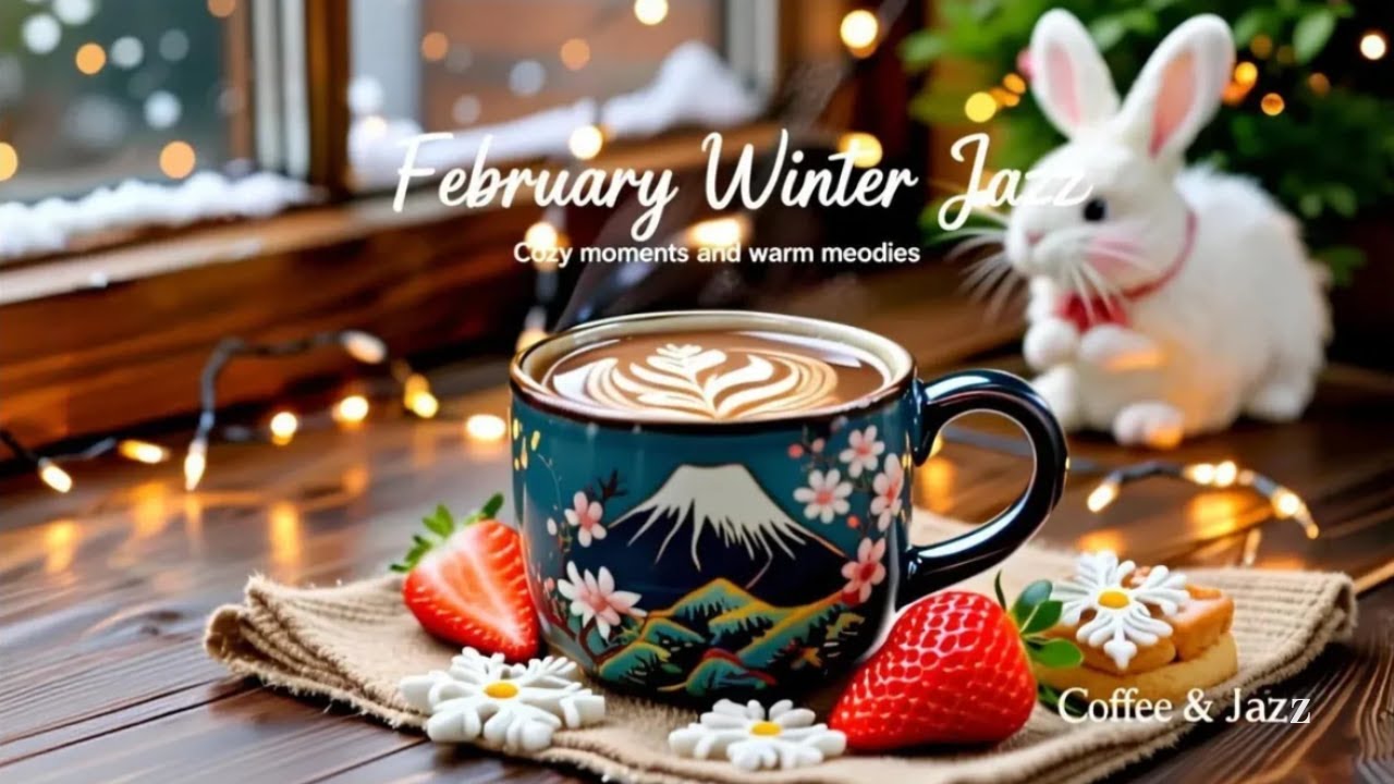 February Winter Jazz ❄️ Warm Morning Café Jazz, Smooth Bossa Nova & Piano Music for Relaxing