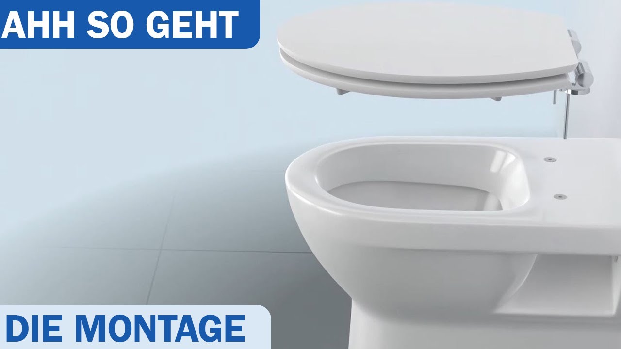 Sch&uuml;tte WC-Sitz Toilettensitz Spirit mit Absenkautomatik - So einfach funktioniert die Montage