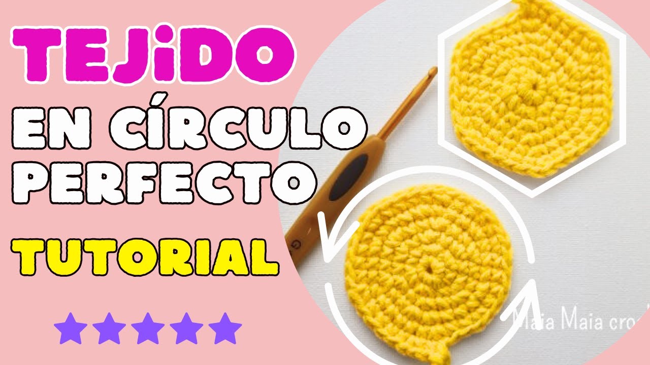 COMO TEJER CÍRCULO PERFECTO A CROCHET con puntos bajos | BASE PARA AMIGURUMIS perfectamente circular