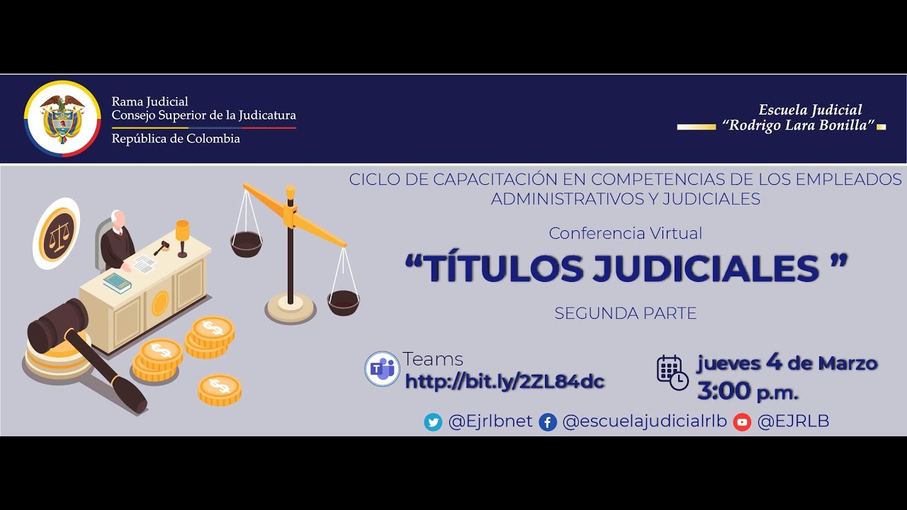 TITULOS JUDICIALES, SEGUNDA PARTE