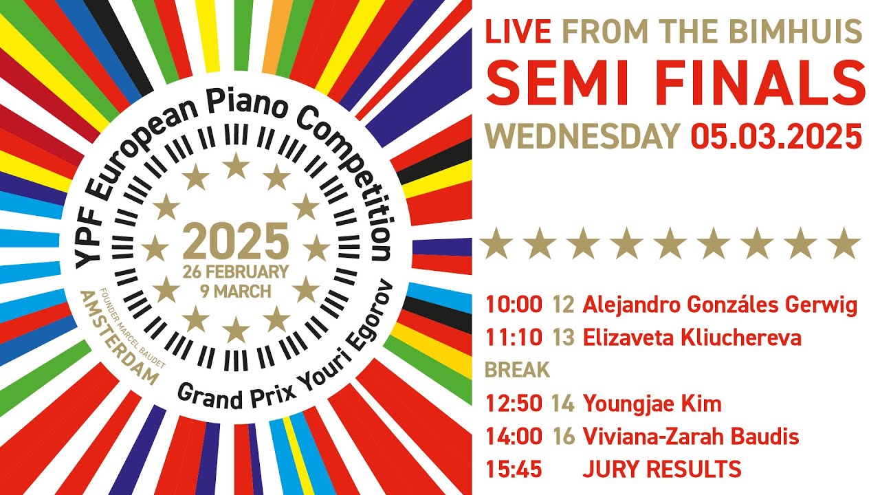 Semi Finals YPF European Piano Competition 2025 – DAY 2