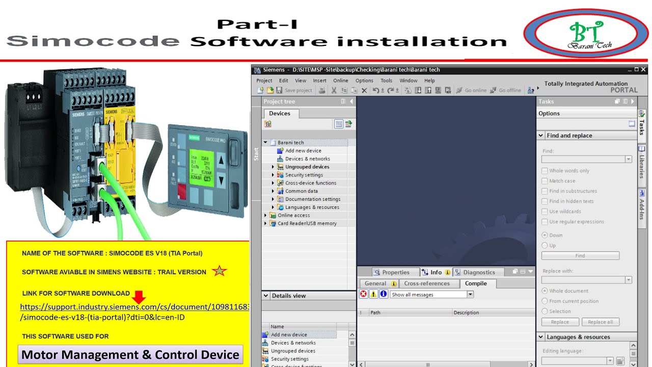 simocodo software installation  | TIA Portal software installation