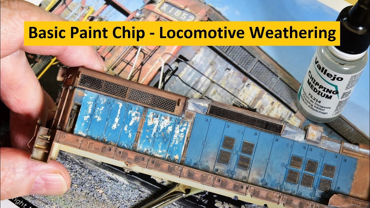 Paint Chipping & Erosion Effects | X-SP SD9E Locomotive | Locomotive Weathering # 3 | Boomer Diorama