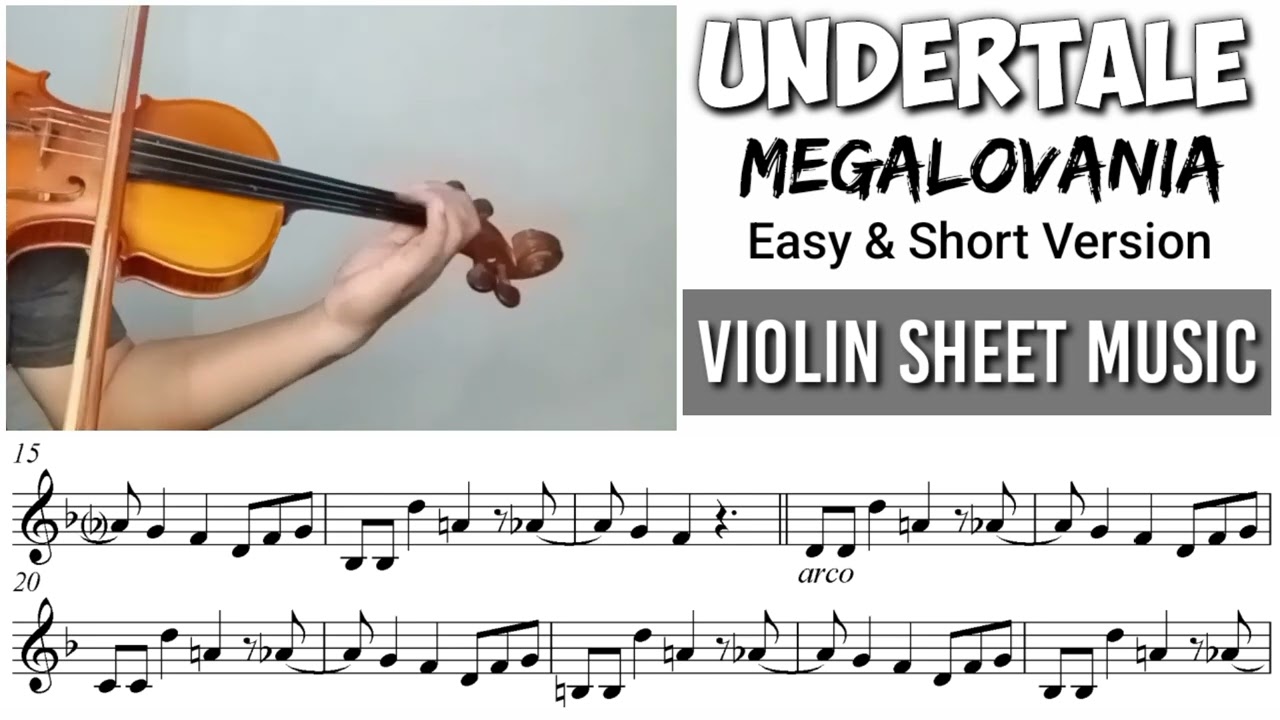 Free Sheet || Megalovania - Undertale || Violin Sheet Music
