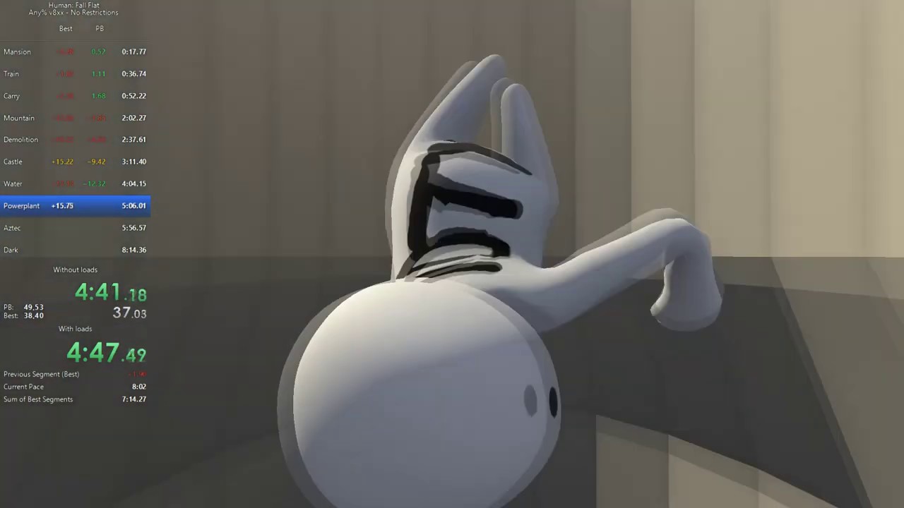 Human: Fall Flat - Aztec% speedrun - 5:38 (5:47 RTA)