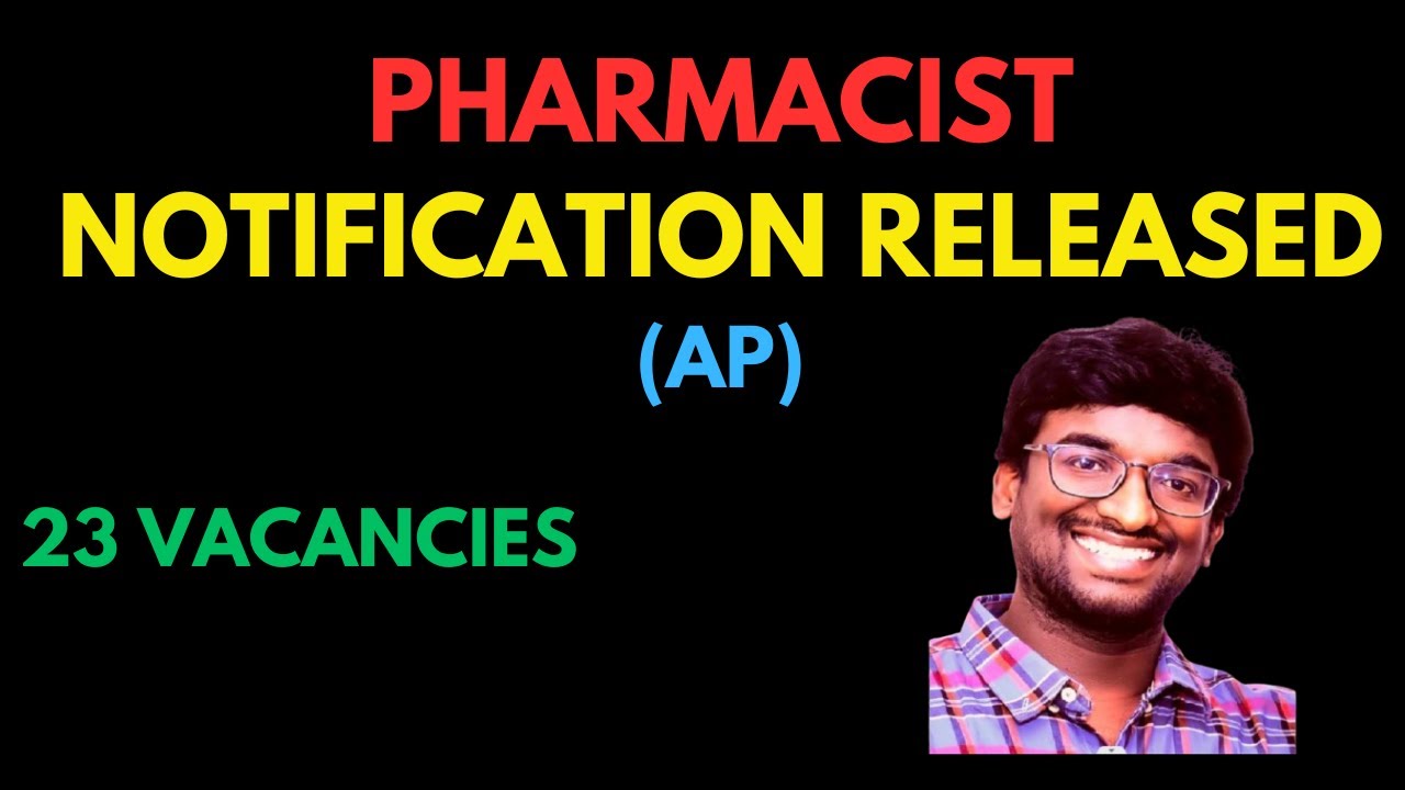 PHARMACIST NOTIFICATION RELEASED | Andhra Pradesh | ZONE-3