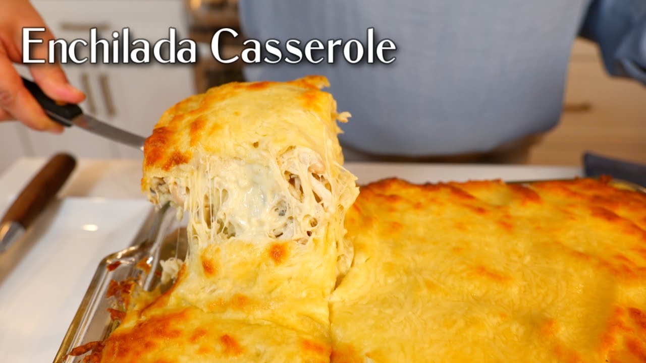 Mexican Chicken Rice & beans, a Fully Loaded ENCHILADA Casserole recipe everyone will LOVE!