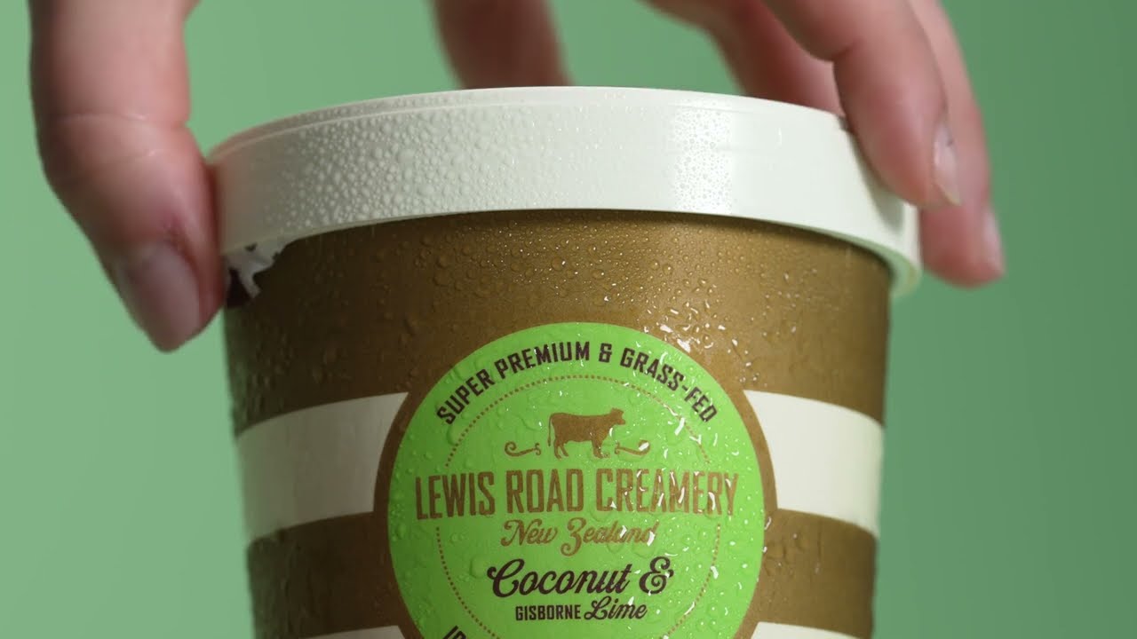 Coconut & Gisborne Lime Ice Cream from Lewis Road Creamery