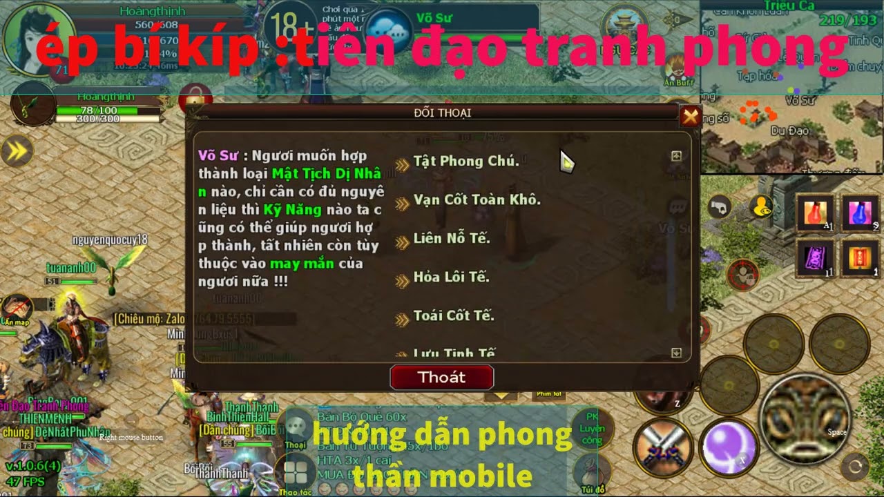 Hướng Dẫn Ép Bí Kíp Tiên Đạo Tranh Phong: Mẹo Thành Công 100%