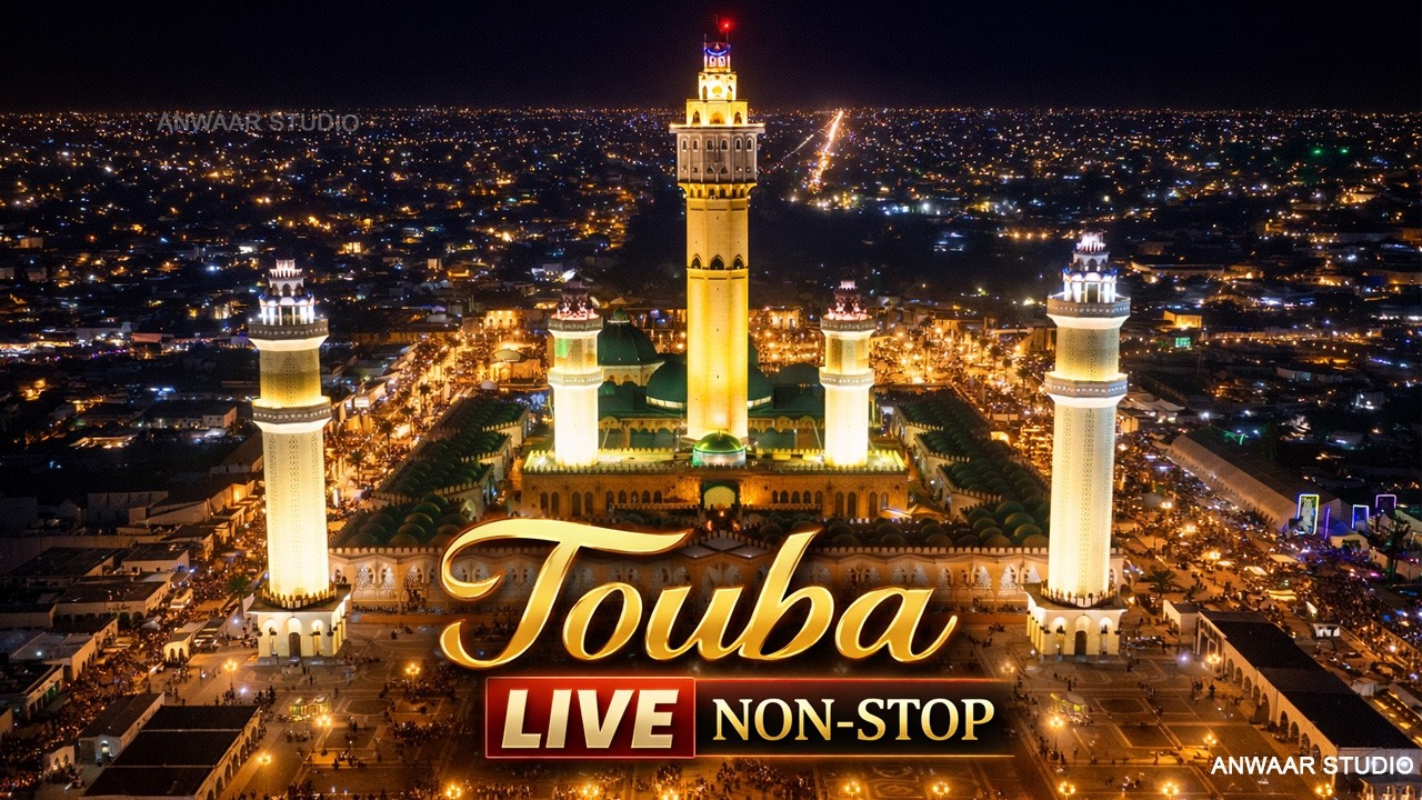 🔴DIRECT : Grande Mosquée de Touba no-stop - Live 24//24 en 4K Ultra HD