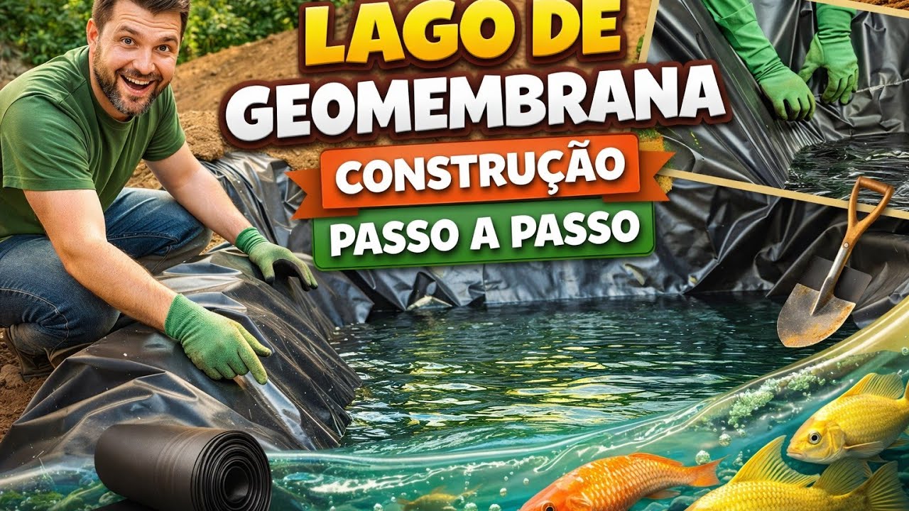 CONSTRUINDO UM LAGO DE GEOMEMBRANA DO ZERO: PASSO A PASSO