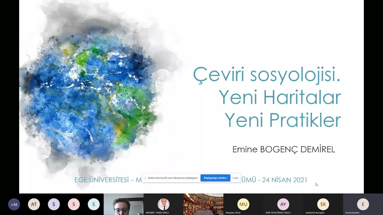 Çeviribilim Seminerleri Oturum I