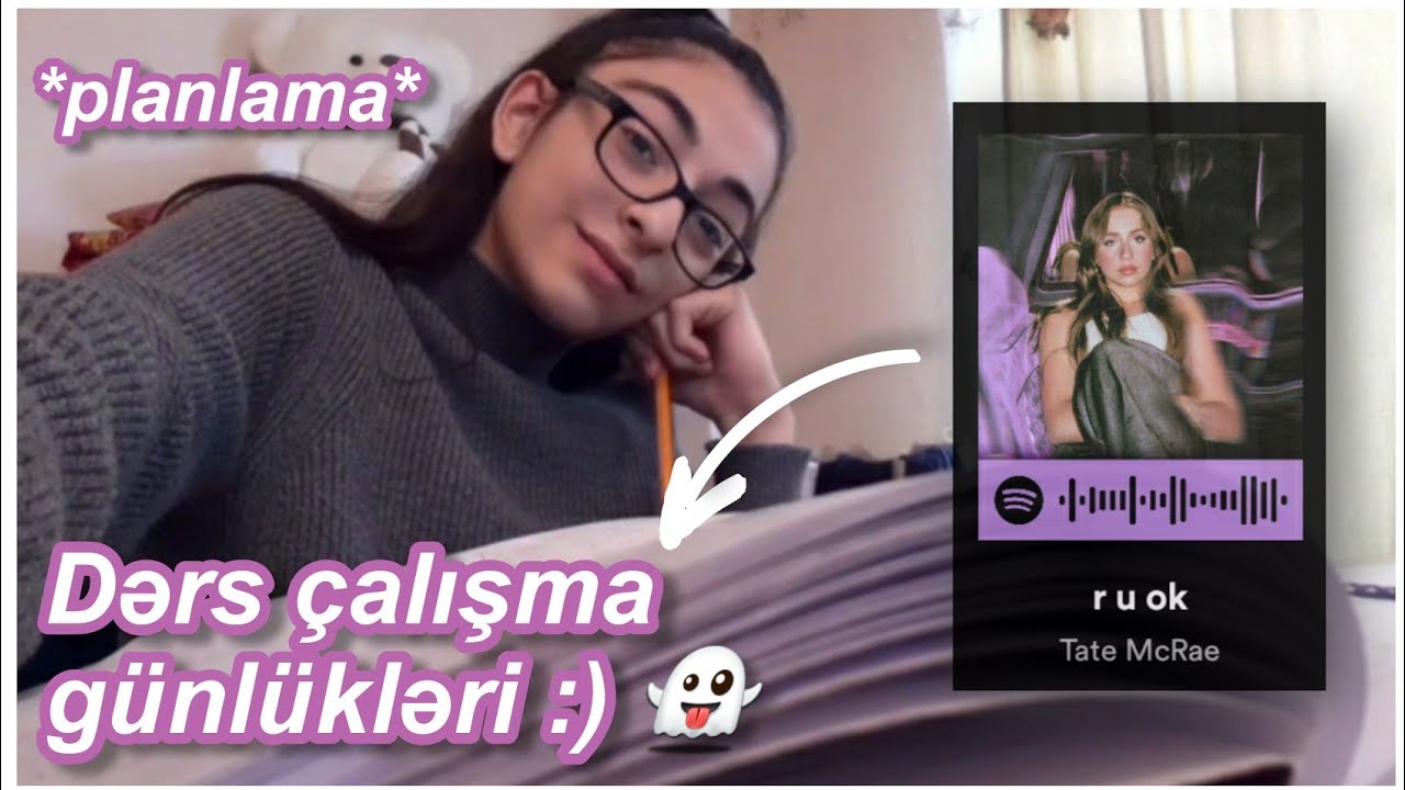 DƏRS &Ccedil;ALIŞMAĞA &Ccedil;ALIŞMAQ?!🦥 /planlama, dostlar, journaling / Zarifellaa