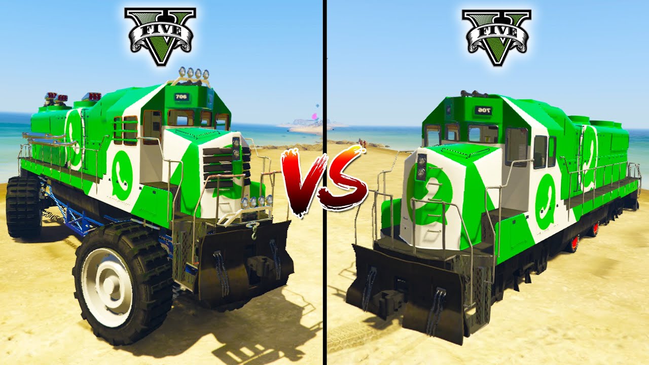 Monster Truck WhatsApp Train против WhatsApp Train в GTA 5 — что лучше?