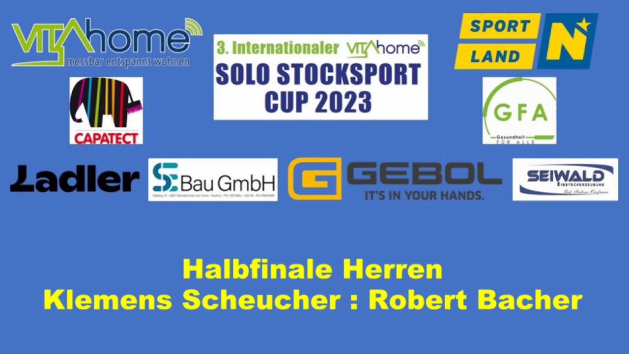 Solo Cup 2023, Halbfinale Herren, Klemens Scheucher gegen Robert Bacher